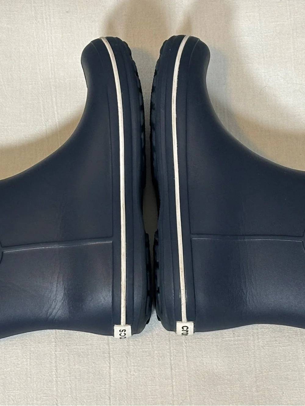 Crocs Jaunt Shorty Waterproof Ankle Rain Boots-Navy Blue-Women Size 7